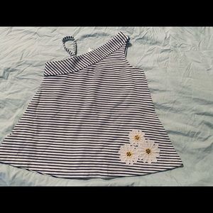 Gymboree stripe top with daisies size 5